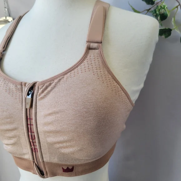 Shefit Low Impact Sports Bra Heathered Tan XS or S - Picture 7 of 8